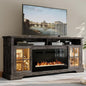 70" Fireplace TV Stand, Modern Entertainment Center by Nordivale