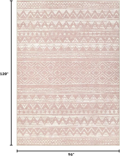 cotiled Boho 8x10 Area Rugs for Living Room: Large Moroccan Washable Rug | - Image 2