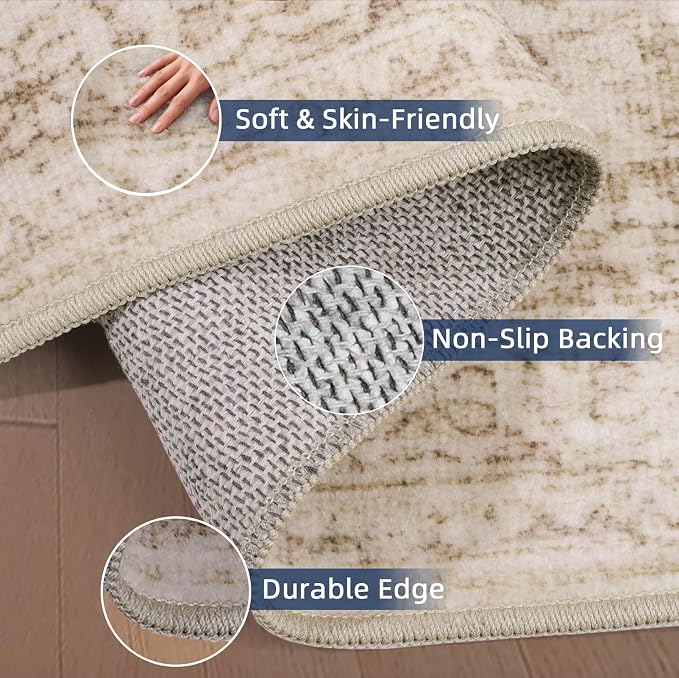 Hallway Runner Rugs for 2x10 Long Rug Runners, Non-Slip Washable Kitchen Runner - Image 3