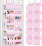 Ofiray-home Pink Over The Door Organizer 5 Tiers, Extra Large Behind Door by Ofiray-home