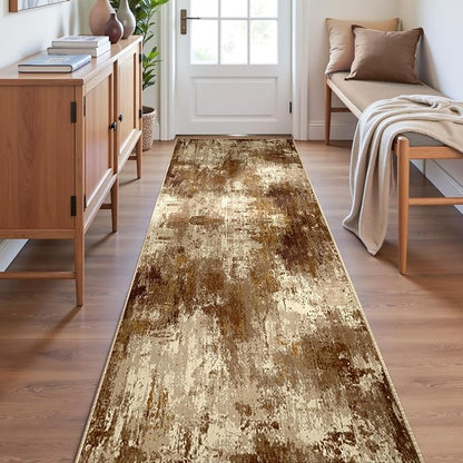 RELEANY Washable Runner 2'x6' Abstract Area Rug - Image 4