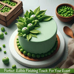 Confect Pea Green Fondant for Cake Decorating | Smooth & Ready-to-Use Icing for Christmas Cakes, Cupcakes & Holiday Treats | Vegan, Gluten-Free, Nut-Free, Palm Oil-Free – 8.8 Oz