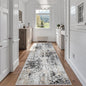 Runner Rugs for Hallways Kitchen 2.6x8 Non Slip Washable Black Grey Gold | by Aelenmu