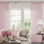 Light Pink Linen Pinch Pleat Curtains 108 Inch Length 2 Panels Set 40x108 | by Twodrapes