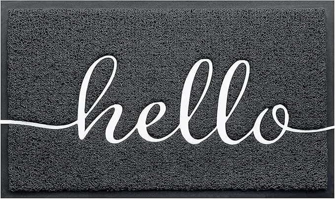 Door Mat Welcome Mat Floor Mat for Entryway, High Traffic Areas | Low Profile by BeneathYourFeet
