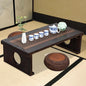 Foldable Japanese Coffee Table，Folding Japanese Floor Table，Natural Brown by VDEHOM