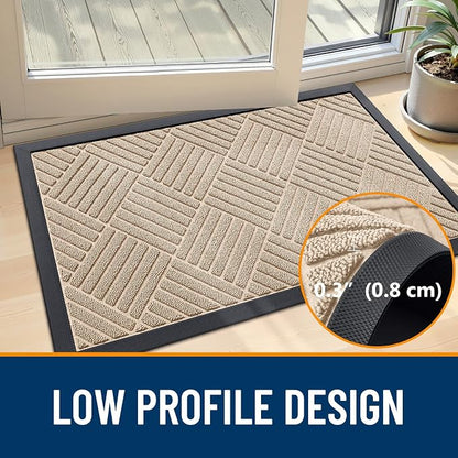 OLANLY Front Door Mat Outside Entrance 47x32, Waterproof Heavy-Duty Doormat | - Image 5