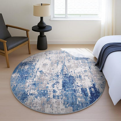 RELEANY Washable Round 8ft Area Rug - Image 4