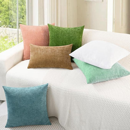 CaliTime Decorative Couch Throw Pillow Covers 18 X 18 Inches Grey Green | Pack - Image 4