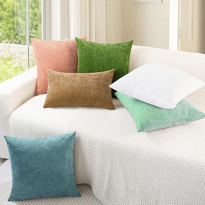 CaliTime Decorative Couch Throw Pillow Covers 20 X 12 Inches Grey Green | Pack - Image 4
