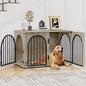 Hzuaneri 39.4" Wooden Dog Crate Furniture, Indoor Dog Kennel Dogs Cage by Hzuaneri
