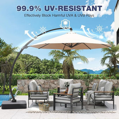 Aoxun Aluminum Patio Furniture Set - Image 2