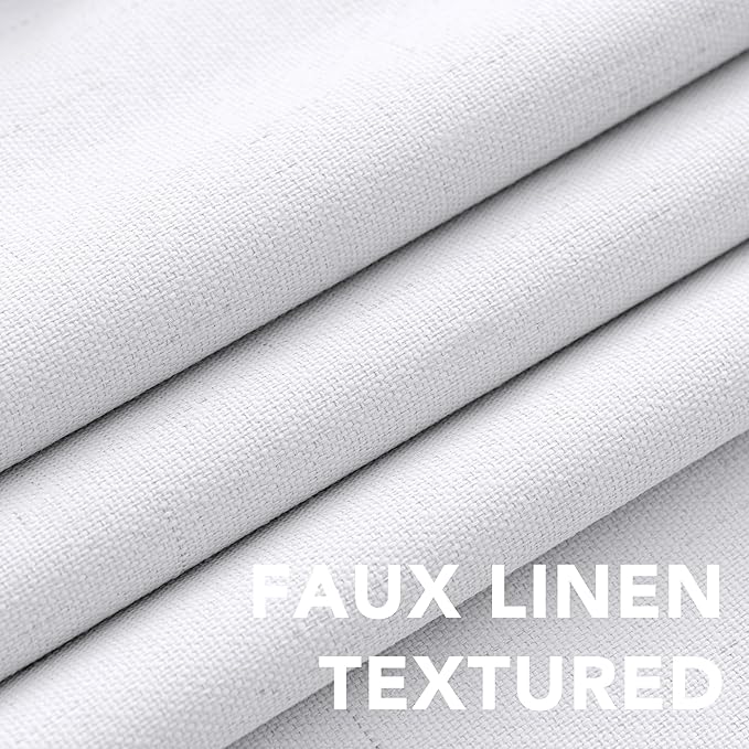 H.VERSAILTEX Linen Blackout Curtains 72 Inches Long 100% Blackout Thermal - Image 7
