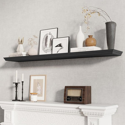 Fun Memories Floating Shelves 55 Inch Long, 9.3 Inch Deep Classic Crown Molding - Image 2