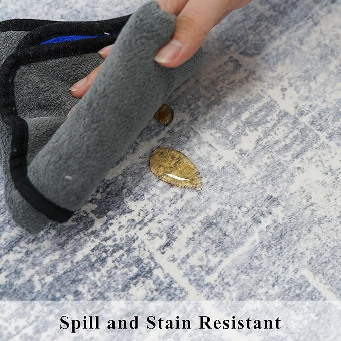 Washable 12ft Hallway Runner Rug: Non-Slip 2'6x12 Kitchen Rugs Low-Pile - Image 6