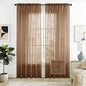 SpaceDresser Check Sheer Curtains 108 Inches Long by SpaceDresser