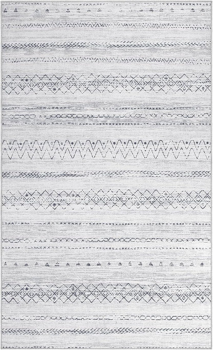 cotiled Washable 3x5 Entryway Rugs: Boho Moroccan Soft Small Rug | Solve Modern - Image 6
