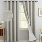 Yakamok Oatmeal Linen Textured Curtains 84 Inches Long by Yakamok