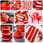 Food Coloring - Vibrant Liquid Icing Food Coloring Set for Baking, Cake Decorating, Easter Egg, Airbrush - Tasteless Food Color Dye for Fondant, Slime, DIY Crafts - 5.5 Fl.oz / 160ml Each (Red)