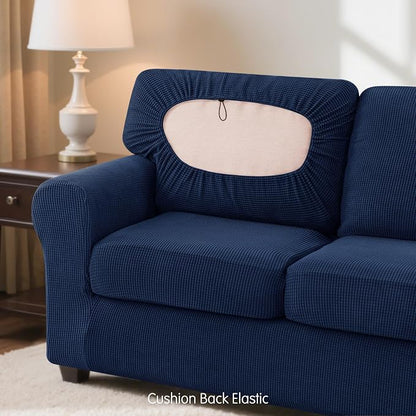 SUBRTEX 5 Pieces Stretch Sofa Slipcover Sets Couch Cover Sets Backrest Cushion - Image 7