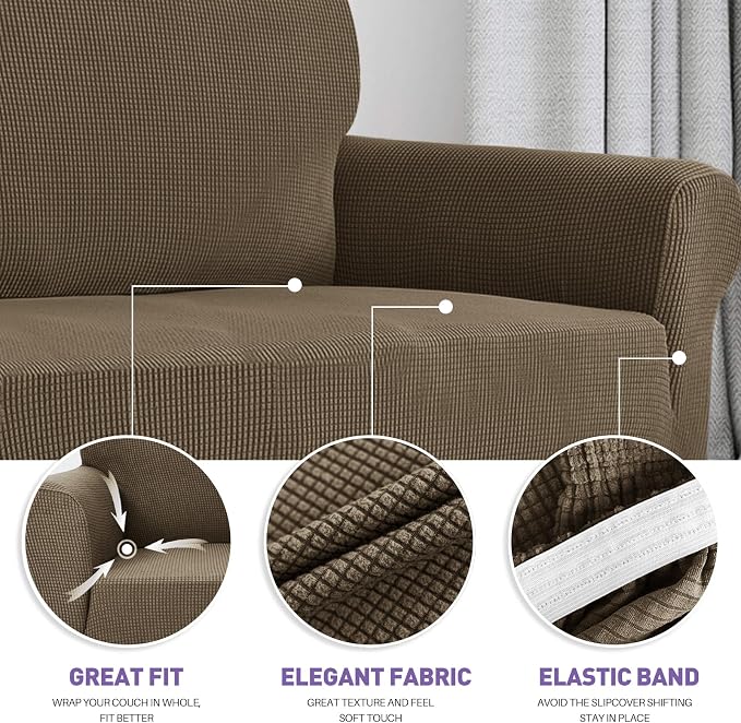 ZNSAYOTX Stretch Oversized Couch Cover Universal Sofa Covers - Image 3