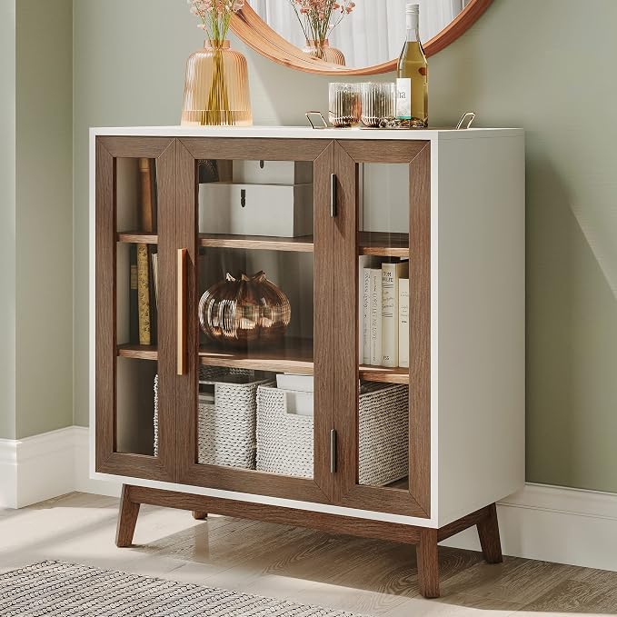 BELLEZE Set of 2 Sideboard 31 Inch Buffet Cabinet - Image 3