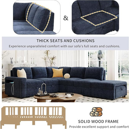Merax L-Shaped Modular Sectional Sofa - Image 6
