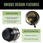 MADFLOW Yerba Mate Cup. Stainless Steel Mate Cup with 2 Bombillas. Double Wall Vacuum Insulated Yerba Mate Gourd. Unique Mate Cup And Bombilla Set