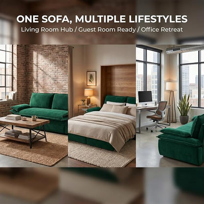 73.2" Sofa Bed Queen, 3-in-1 Pull Out Sofa Bed - Image 10