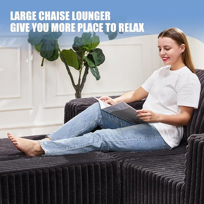Hobestluk Modular Sectional Sofa Memory Foam Couch L Shape Sofa - Image 7