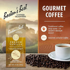 Boston’s Best Coffee - French Vanilla Delicious Gourmet Premium Ground Coffee, 11 oz. / 311 g Coffee Bag