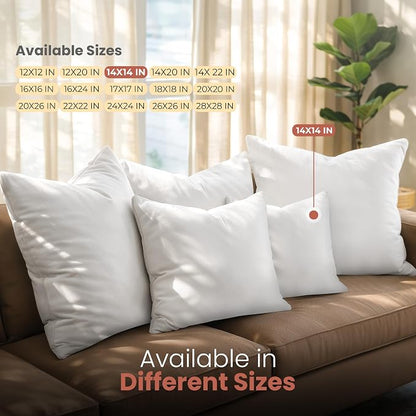 Utopia Bedding 14x14 Pillow Inserts, 2 Pack | Indoor cushion inserts - Image 6