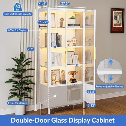 5-Tier Glass Display Cabinet - Image 4