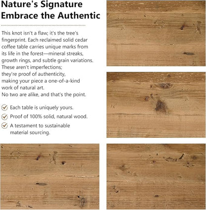 Reclaimed Solid Wood Coffee Table - Image 7