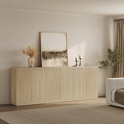 SICOTAS Buffet Cabinet with Storage Accent Sideboard Modern Credenza with Doors - Image 8