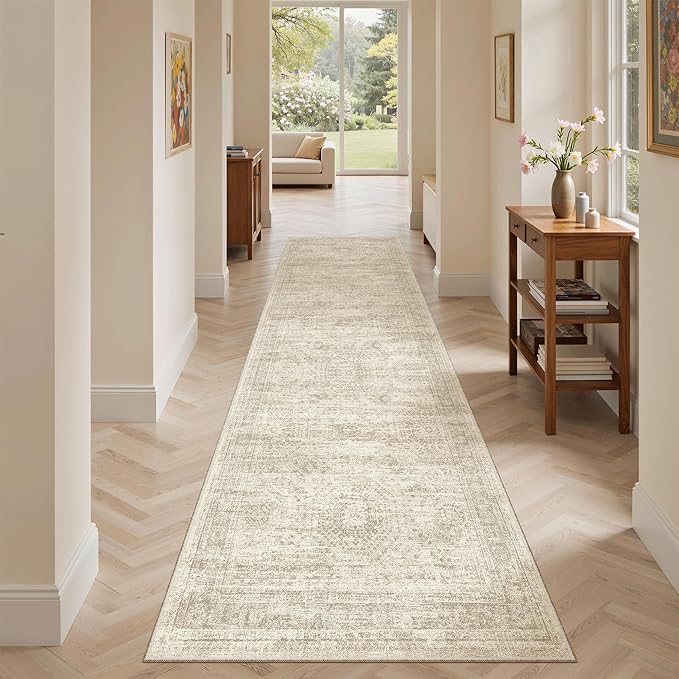 Soalmost Runner Rug 2x7 Washable Non-Slip Hallway Rugs by Soalmost