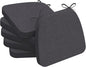 AAAAAcessories D-Shaped Chair Cushions, Machine-Washable Cover, Dark Grey by AAAAAcessories