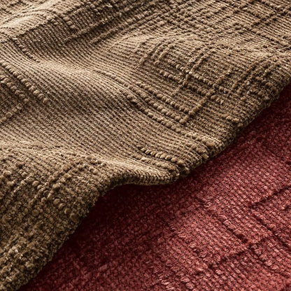 MIULEE Chenille Textured Fall Throw Pillow Covers Toffee 20x20 Set of 2 | - Image 2