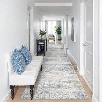 2'6 x 10' Runner Rug Non Slip, Washable Kitchen Rugs, Living Room, Long Rug - Image 3