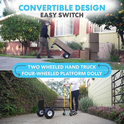 Simpli-Magic 2 in 1 Convertible Hand Truck and Dolly, 800LBS – Heavy-Duty - Image 2