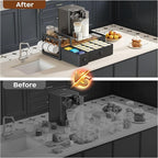 Homeiju Coffee Pod Drawers - K Cup Organizer, Nespresso Pods Holder with Mug Rack, Coffee Holder for Countertop, 52 Capacity Pods, Suitable for Kitchens, Offices and Coffee Bars（Patent Pending）