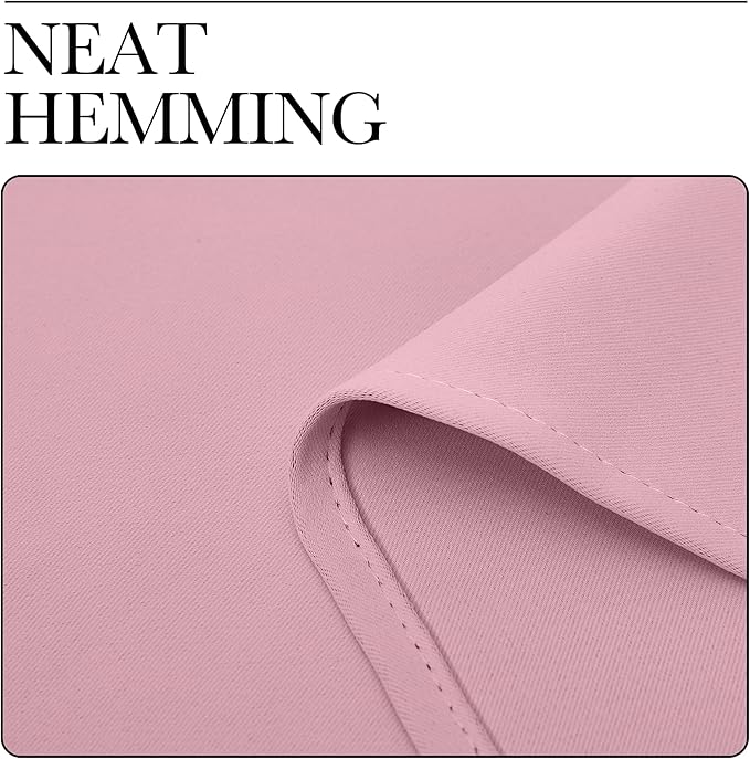NICETOWN Crystal Pink Room Darkening Curtains - Image 6