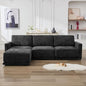 110.6" L Shaped Sectional Sofa, Modular Cloud Deep Seat Couch by CACFTII