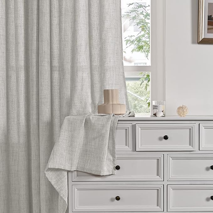 YoungsTex 72 Inches Long Light Grey Curtains - Image 9