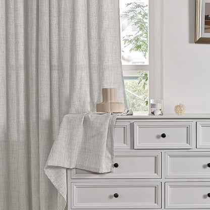 YoungsTex 72 Inches Long Light Grey Curtains - Image 9