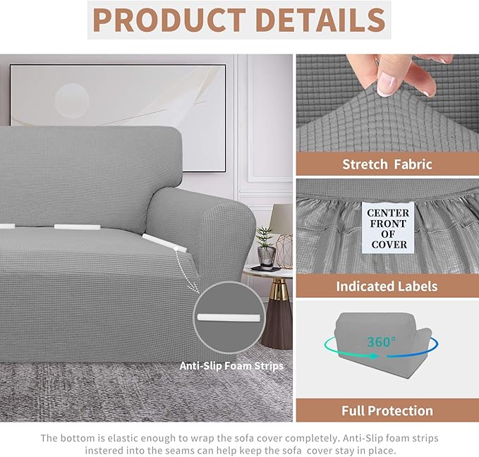 Easy-Going 100% Waterproof Oversized Loveseat Cover, Couch Cover - Image 4