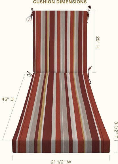 Honeycomb Outdoor Chaise Lounge Cushion - Image 2