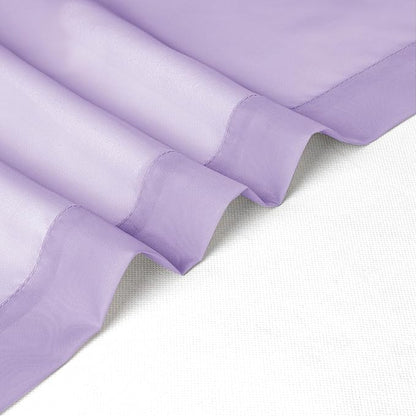 Chyhomenyc Sheer Lilac Curtains 90 inches Long 2 Panels, Light Filtering Soft - Image 6