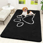 OLANLY Dog Door Mat for Muddy Paws 70x46, Paw Print Design Chenille Mud Mat | by OLANLY