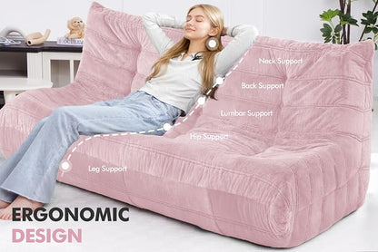 Bean Bag 3-Seater Chair Big Sofa Beanbag Chair - Image 4